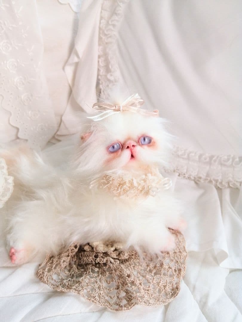 エキゾチックロングヘア♡一歳の子猫ちゃん♡美人さん♡アートドール♡ぬいぐるみ♡