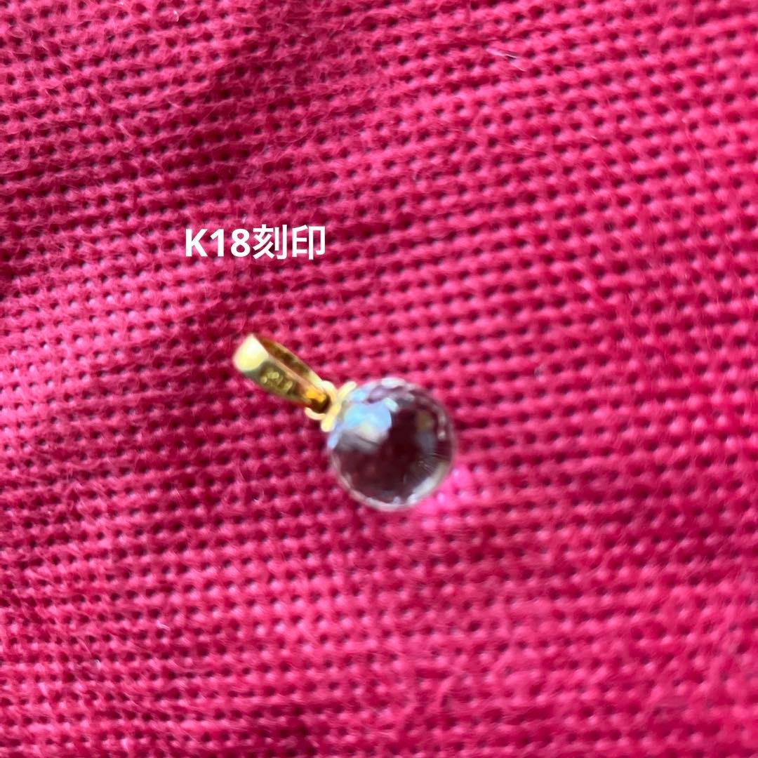 ペンダントヘッド（水晶、K18、ダイヤ）