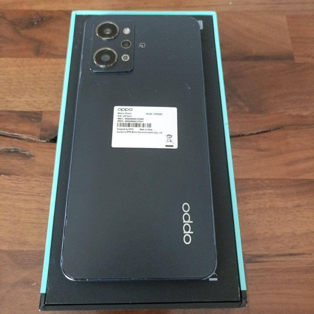 【動作確認良好】OPPO Reno7A　スターリーブラック　esim対応　スマホ