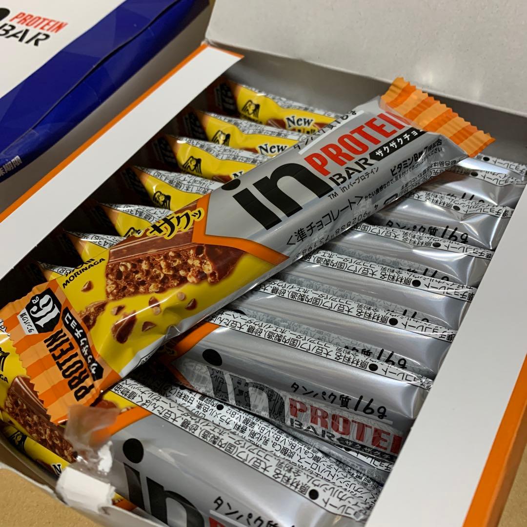 森永製菓 inバープロテイン<ザクザクチョコ/ビター> 1本×18入 3箱セット