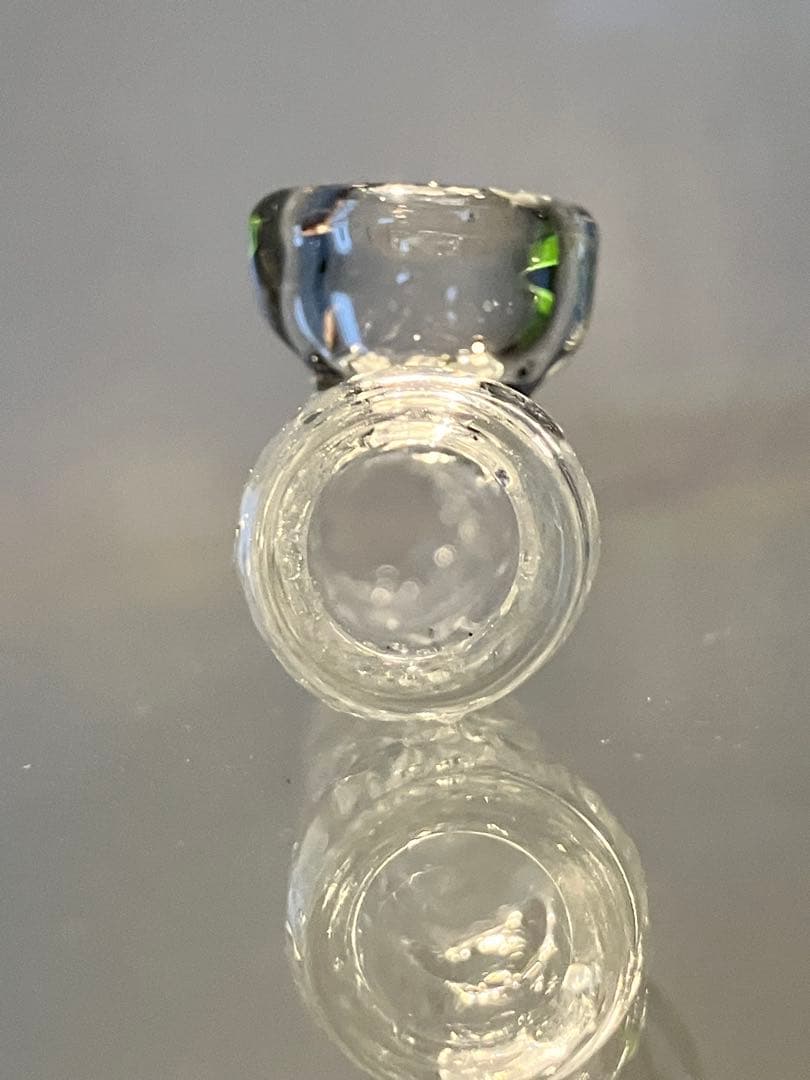 ギヤマン煙管 - 氷晶（小）ガラスパイプ　約7.5cm