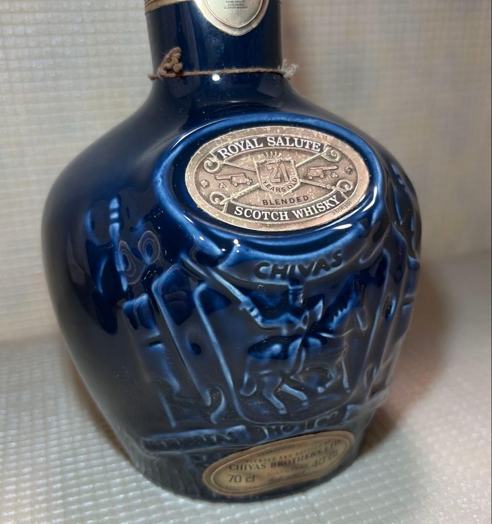 【未開栓】ロイヤルサルート SCOTCH WHISKY 21年 青陶器 ⭐︎古酒