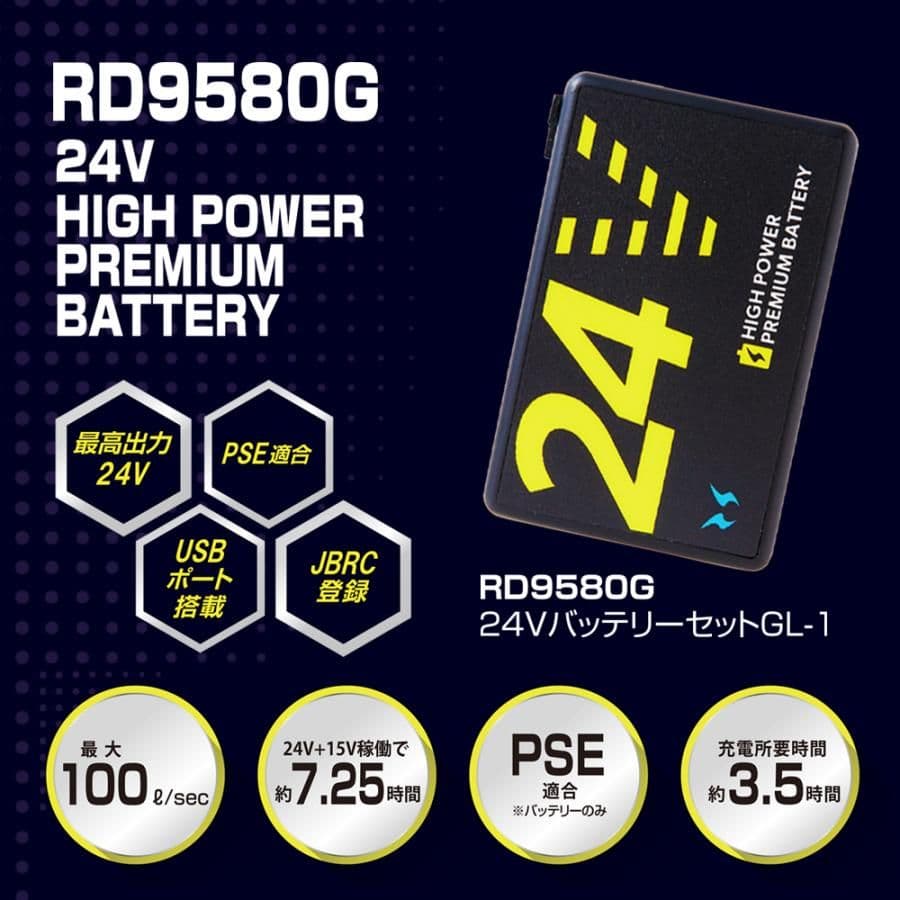 R*i様 2025新作最強24Vバッテリーファンセット