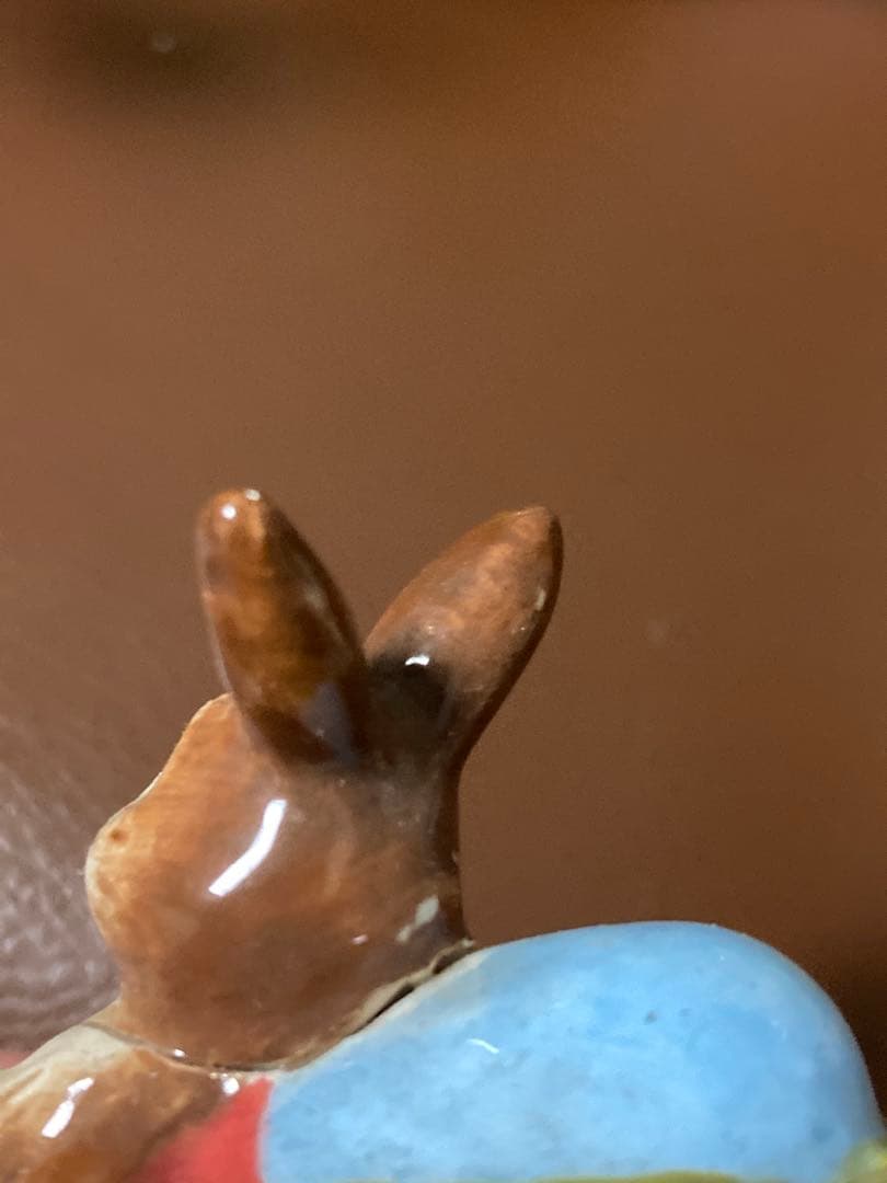 春のウサギ陶器フィギュアセット