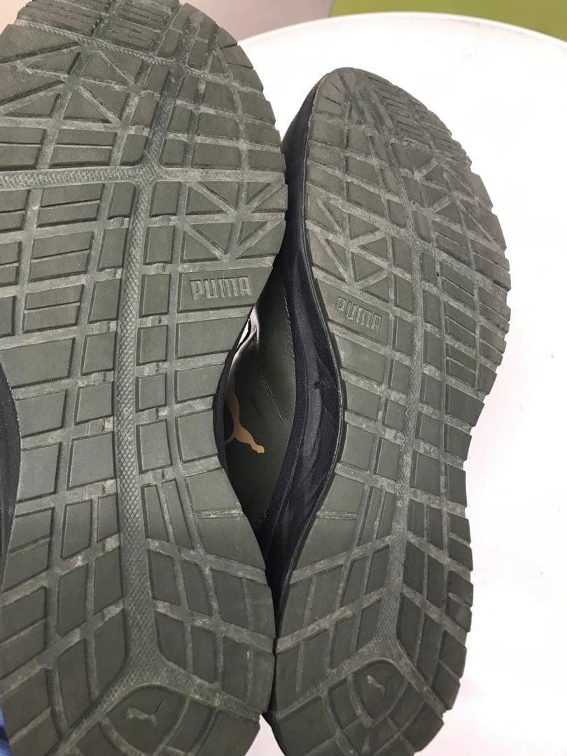 Puma オリーブグリーン ハイカット安全靴 27cm JSAA