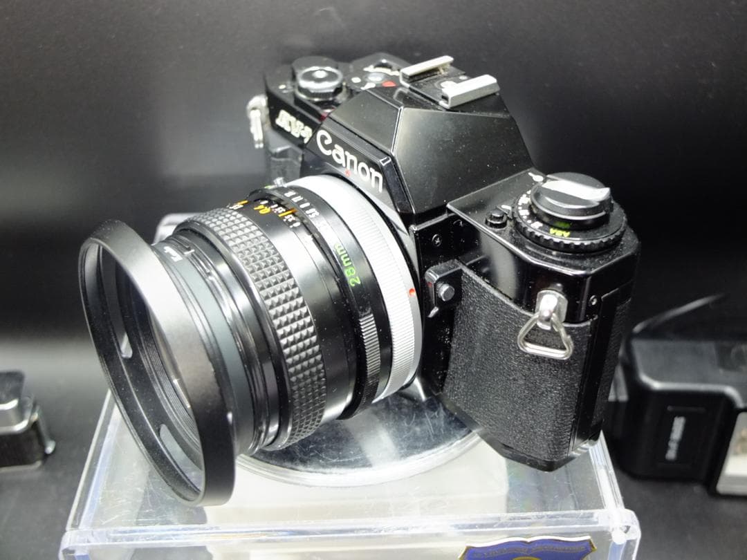 キャノンAV-1BK／FD28mmf3.5ワインダーA2付【実写確認済整備品】
