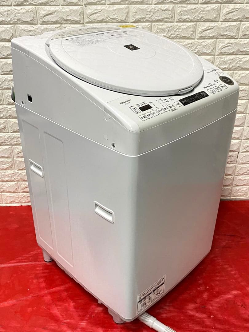シャープ　SHARP 縦型乾燥洗濯機 洗濯　ヒータ乾燥 ES-TX8F-W