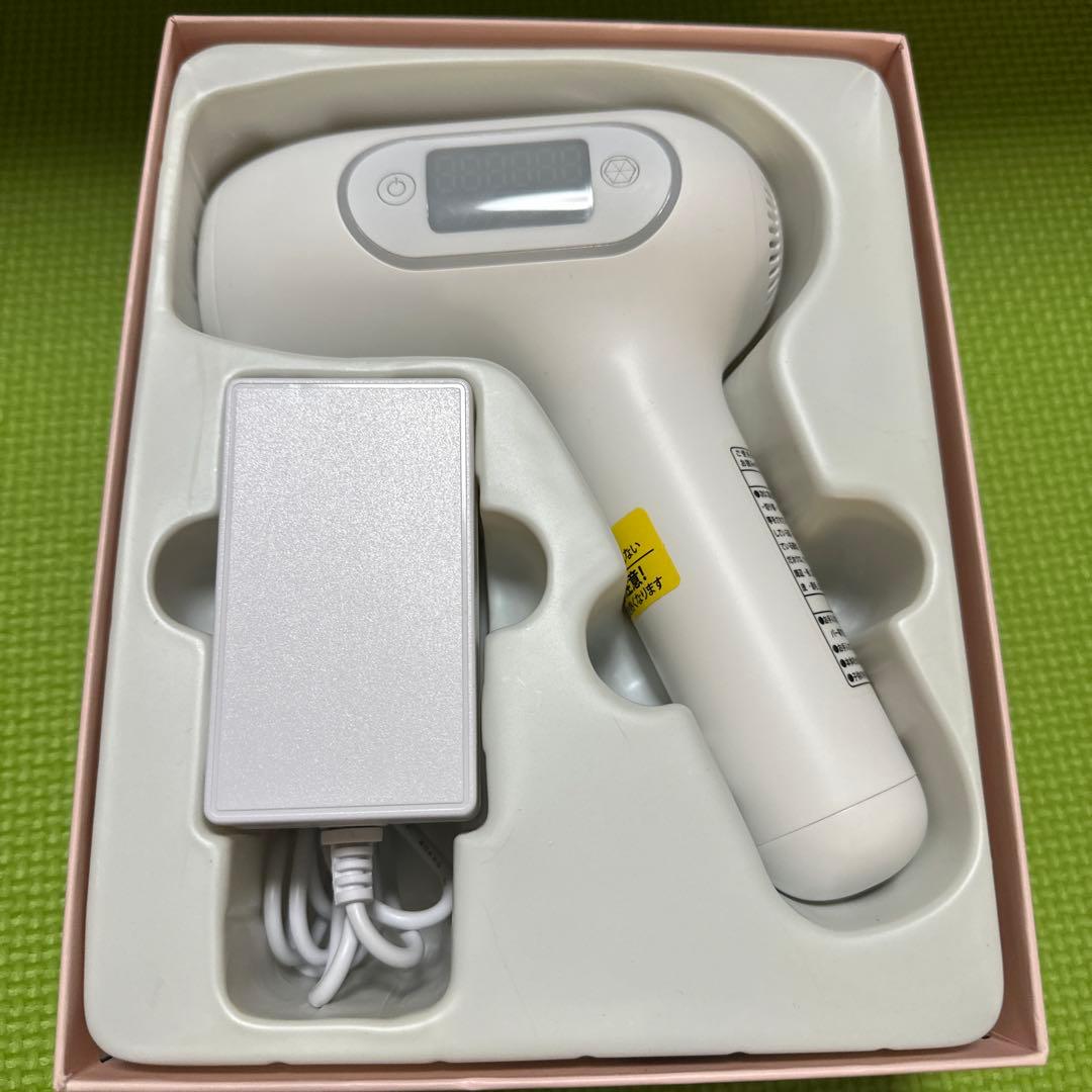 Aderans 脱毛器 ホワイト デジタル表示
