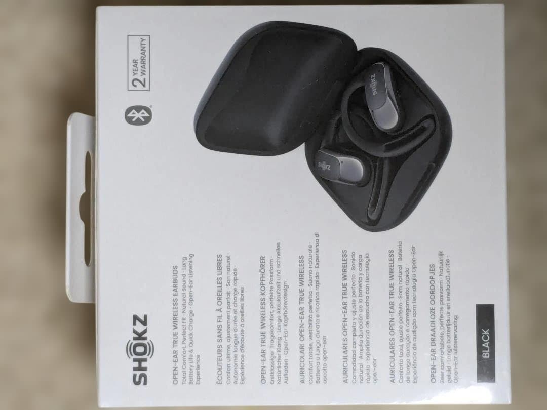 SHOKZ OPENFIT AIR ブラック ワイヤレスイヤホン