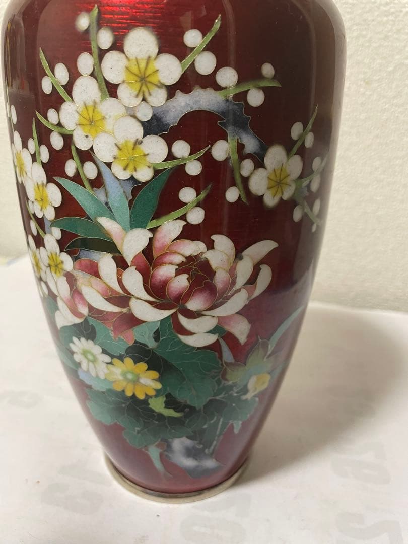 七宝焼花瓶