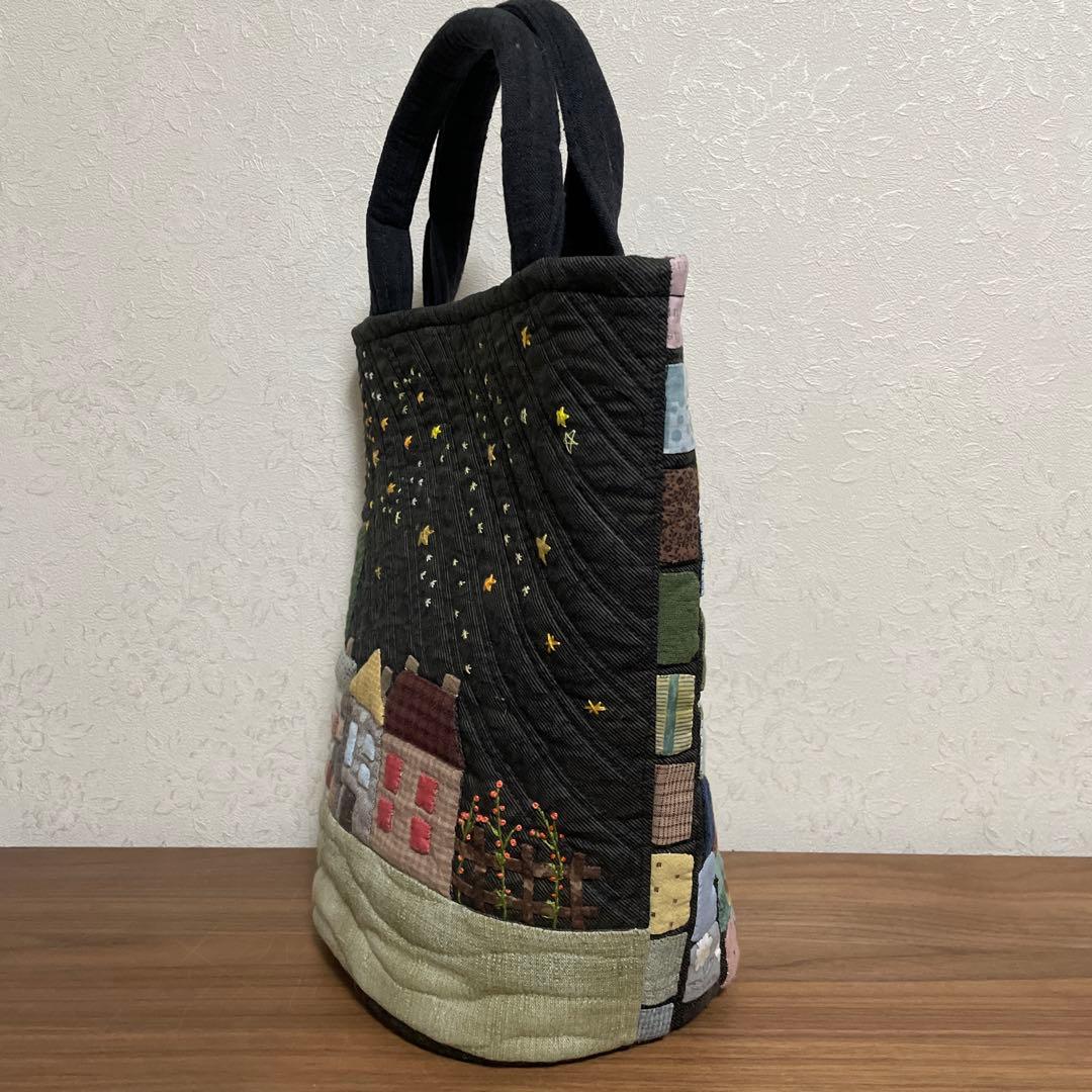パッチワークキルト　トートバッグ　ハンドメイド