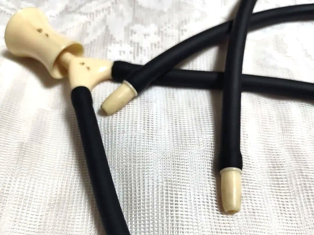 鬼束式聴診器マンモス牙　昭和レトロ希少品　アンティーク美品 レーベン管新品交換