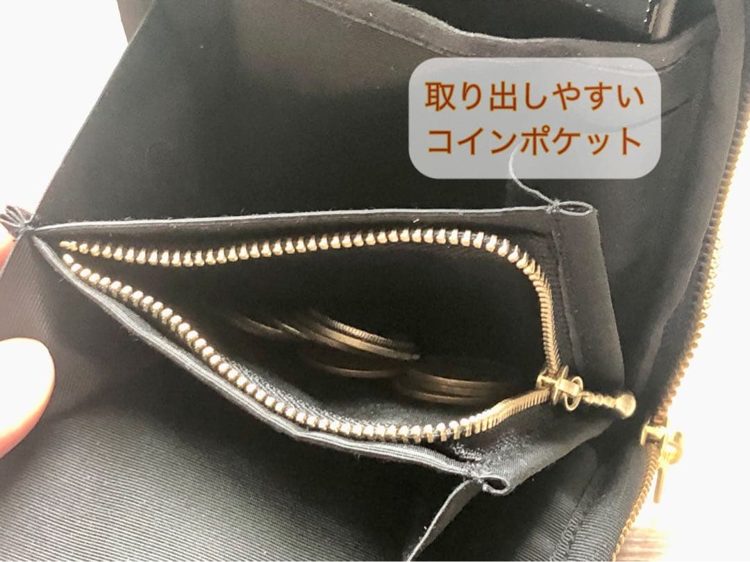 ★marinco【キーポーチ／スマホショルダー】タンバリン チャコール