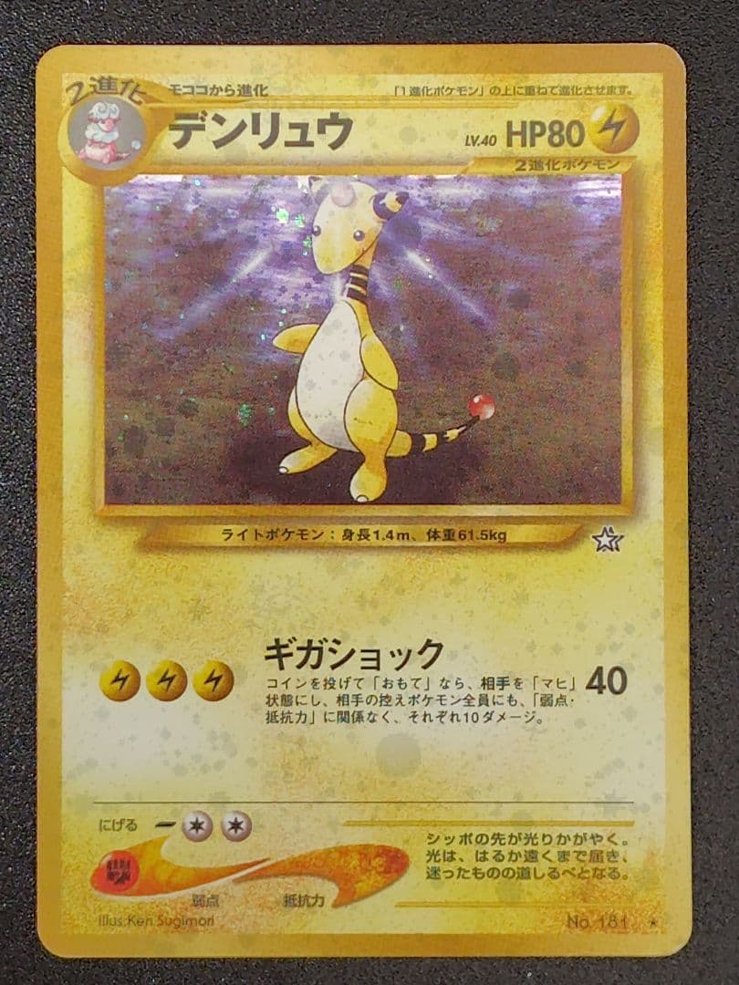 デンリュウ３枚セット　旧裏、eカードなど