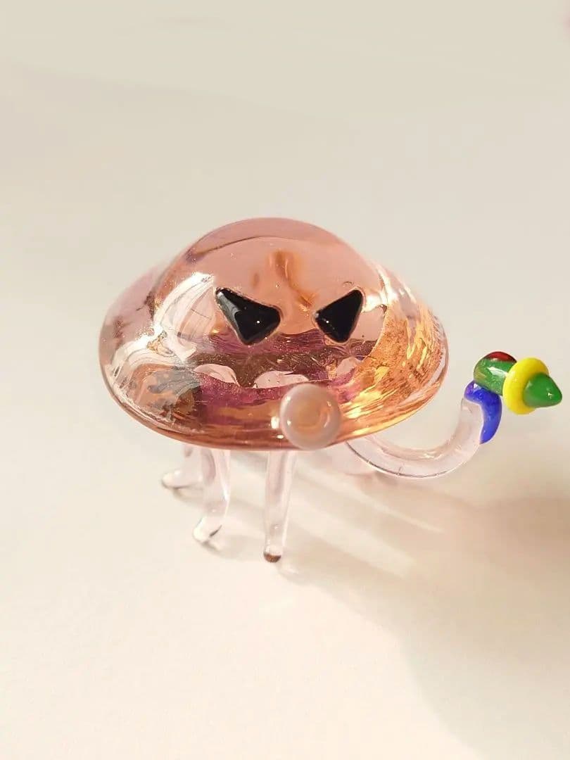 宇宙人　ガラス細工　ガラス製オブジェ