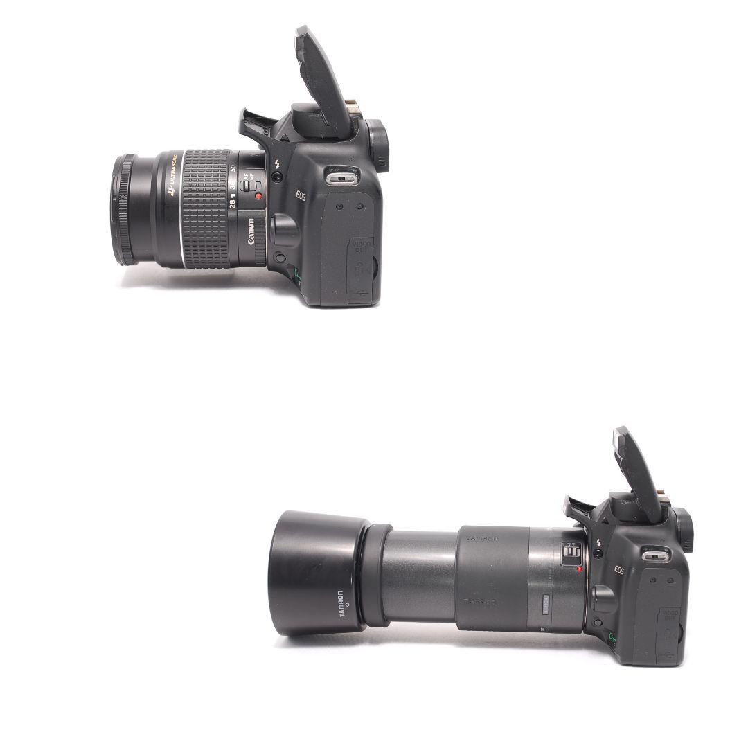 ❤即購入1000円OFF❤ Canon Kiss F 望遠 ダブルレンズ 超軽量