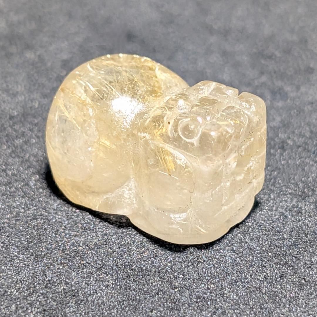 一点物 存在感がすごい タイチンルチル 貔貅 ヒキュウ 金針水晶 1点物