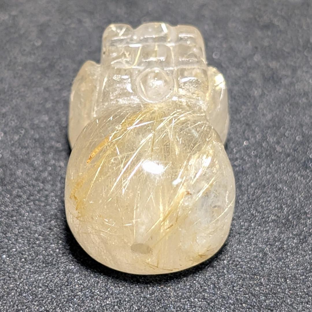一点物 存在感がすごい タイチンルチル 貔貅 ヒキュウ 金針水晶 1点物