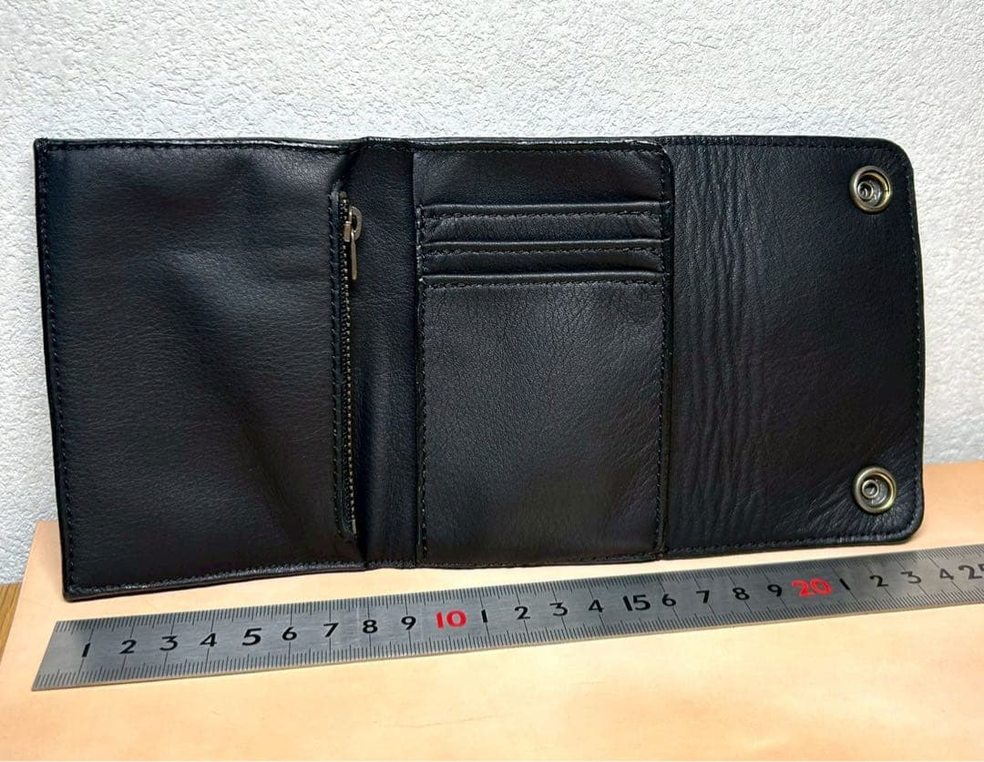 トラッカーウォレット　ミドル　ショートトラッカー　牛革　本革　コンパクト財布