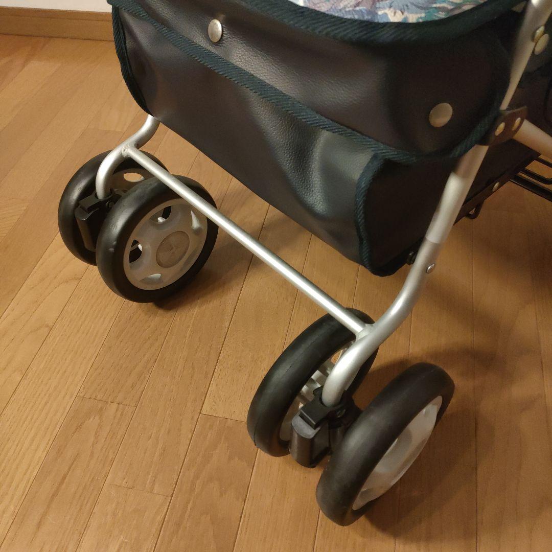 シルバーカー Walking Stecky 花柄 軽量 座れる 4輪 カート