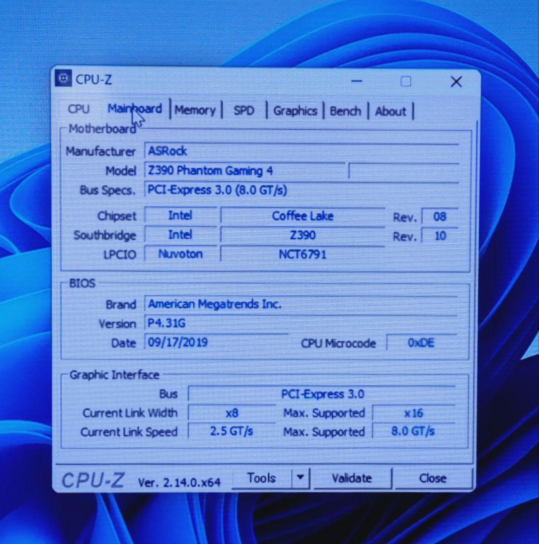 マザーボード Z390 PHANTOM GAMING4
