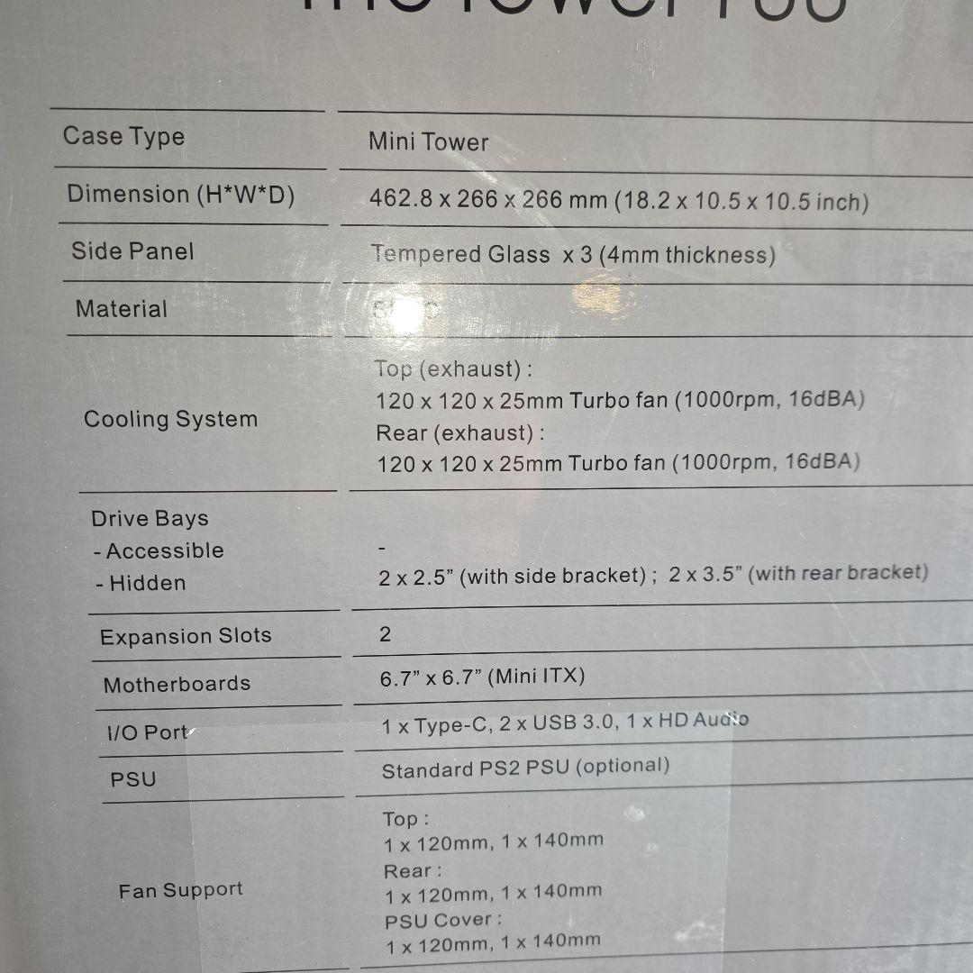 TheTower 100 ミニタワーPCケース *商品説明をみてください!*