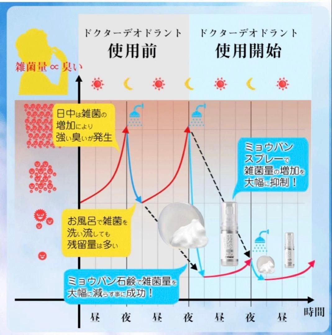 ドクターデオドラント ミョウバンスプレー EX （30ml）４本セット ②