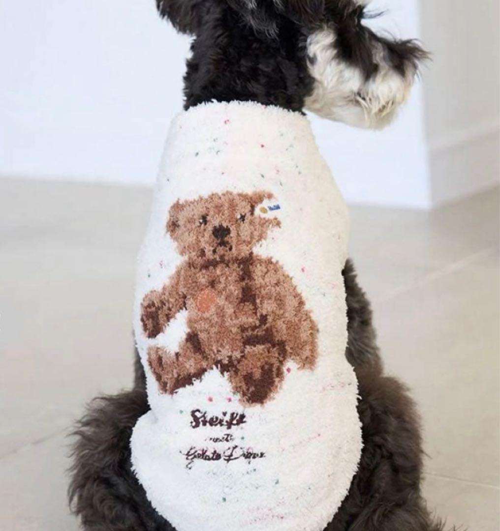 新品　gelato pique Steiff S CRM Sサイズ おもちゃ付