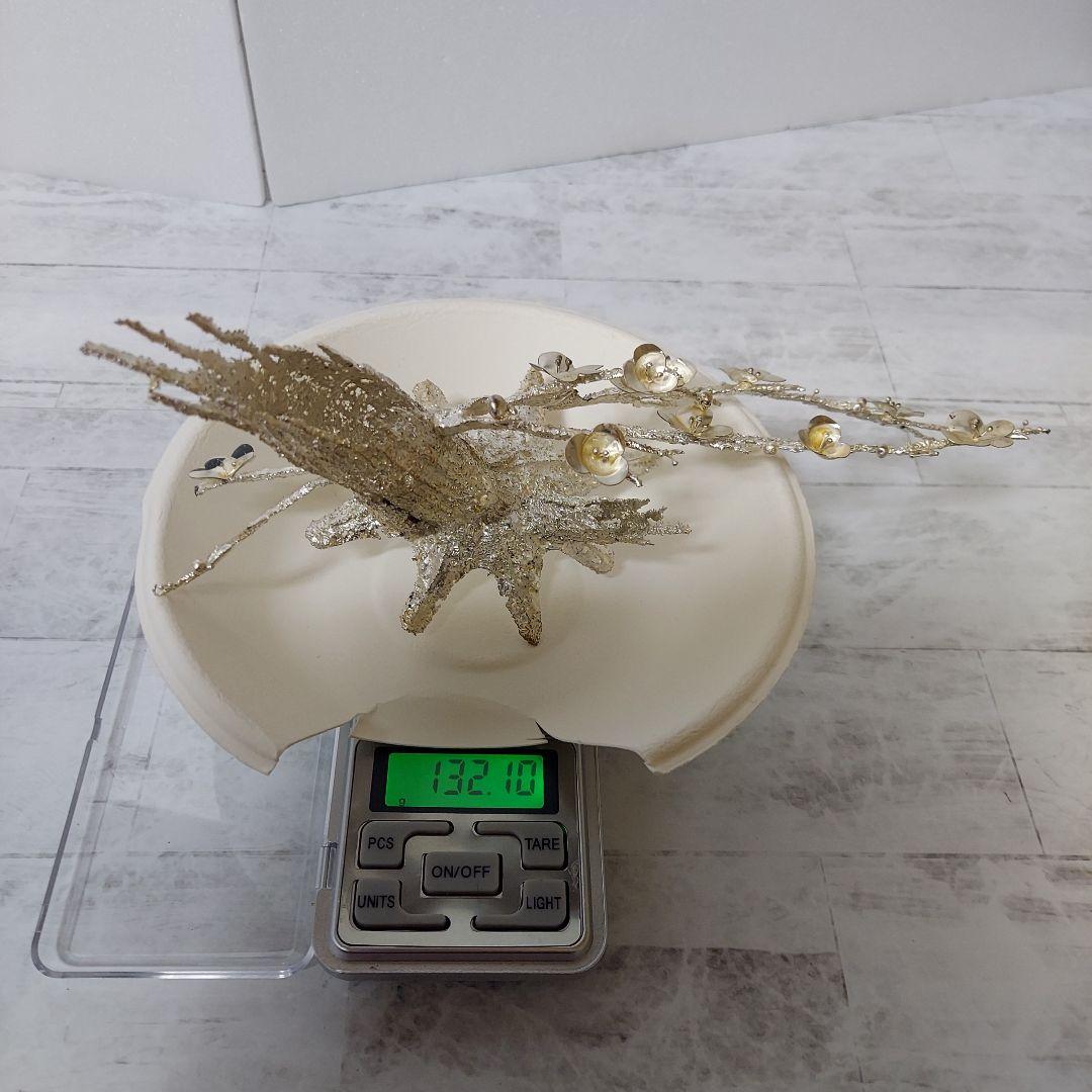 純銀製 梅の花 インテリア装飾品　約132g　光則　作