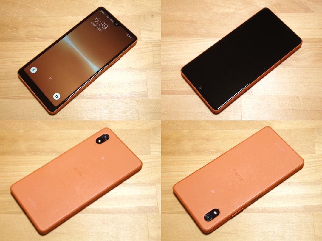 傷少XPERIA Ace III A203SO(OR)保護ガラス付 SIMフリー