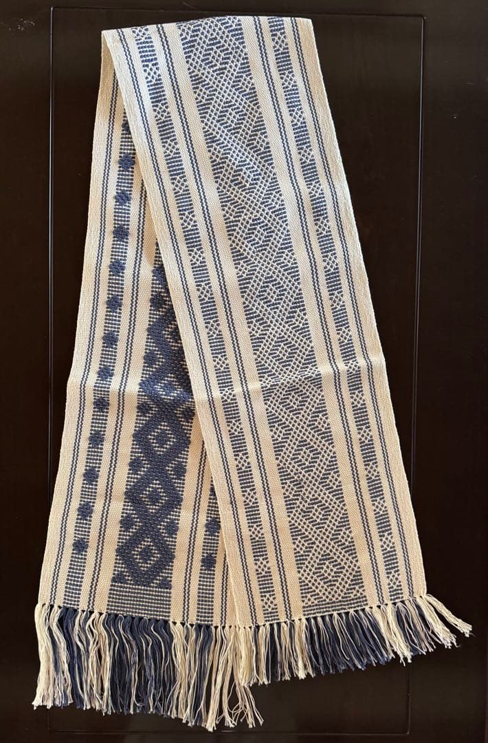 テーブルランナー 228×33cm ハンドメイド 一点もの メキシコ製 腰織物