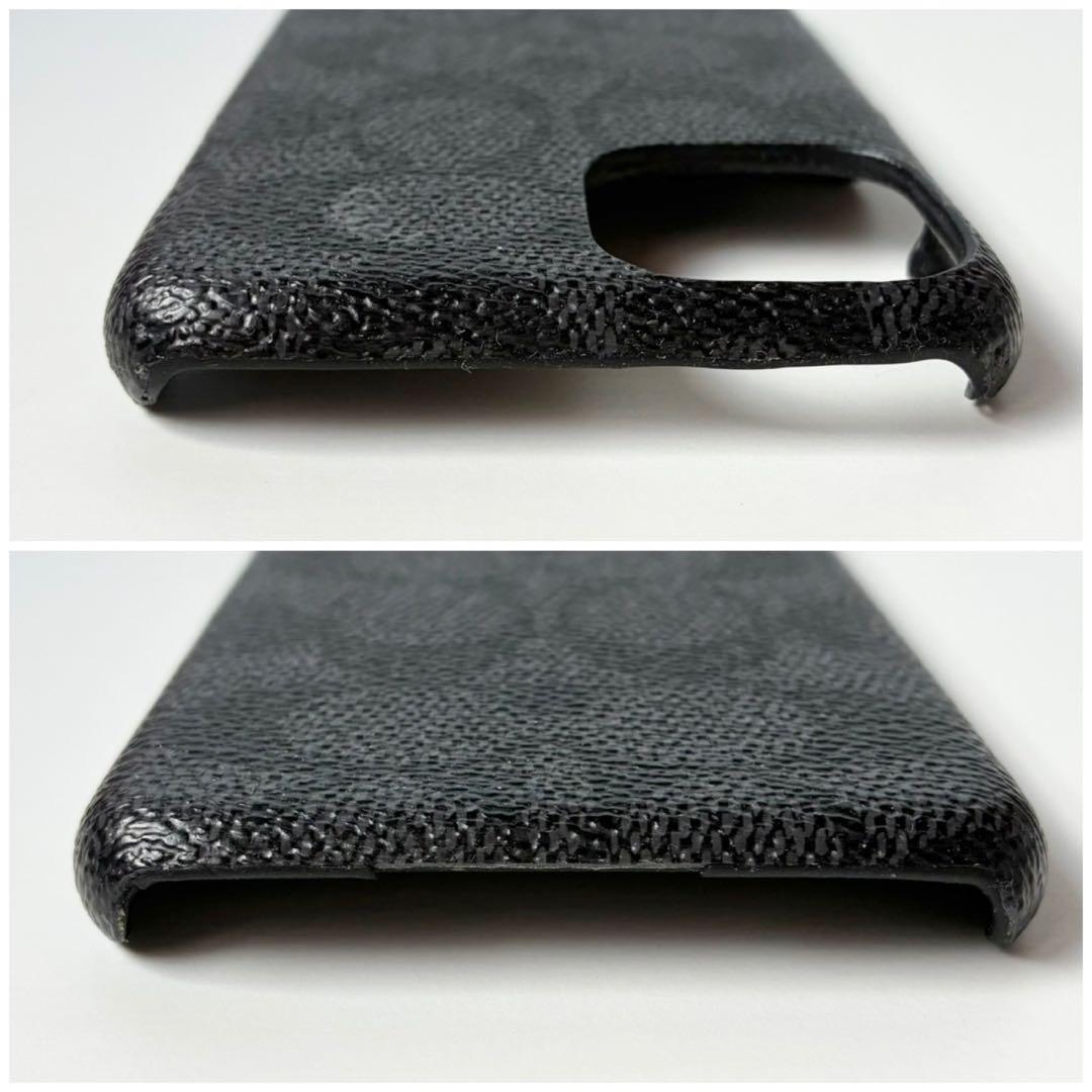 【極美品】COACH iPhone 11 Pro ケース シグネチャー 黒