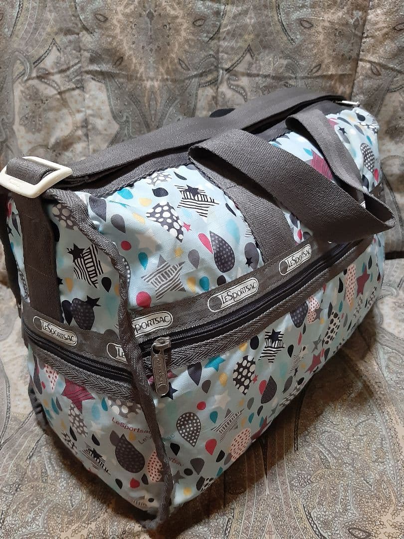 LeSportsac 2way/斜め掛けショルダーボストンバッグ/鍵付き