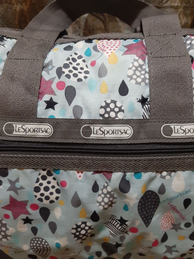 LeSportsac 2way/斜め掛けショルダーボストンバッグ/鍵付き