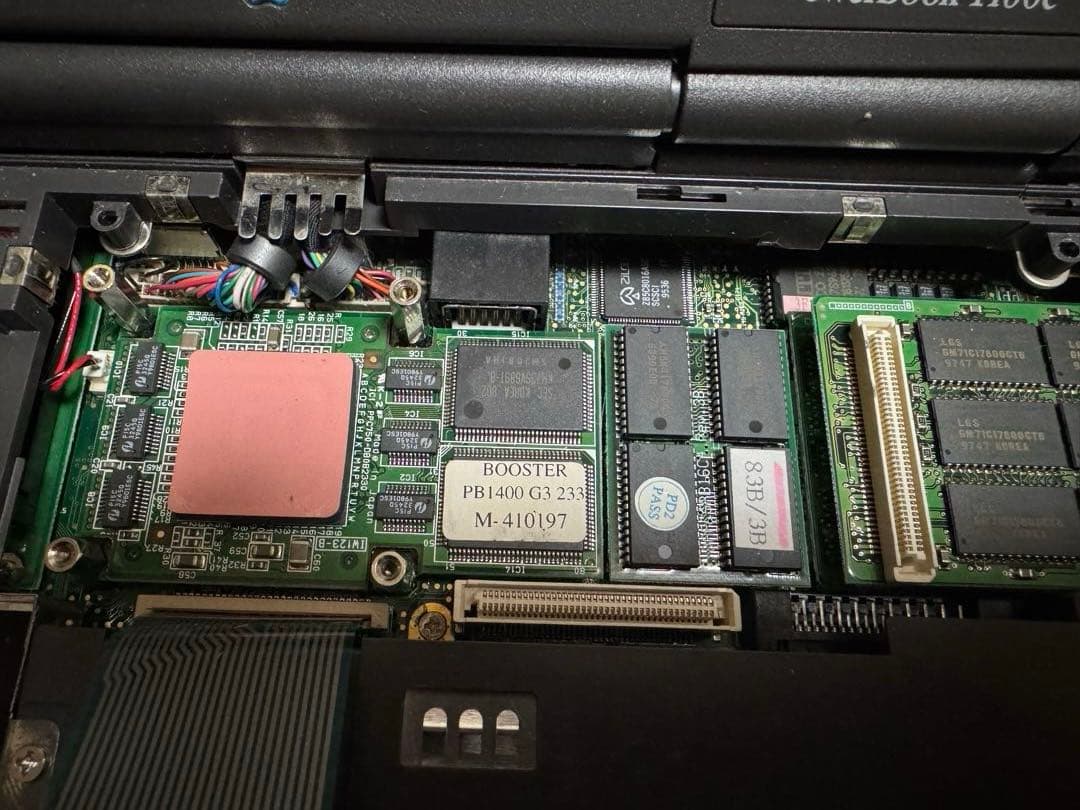 【希少G3カード&ソーラーパネル】PowerBook 1400c / ヒンジ破損