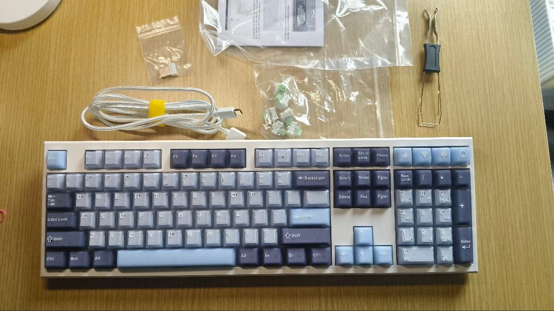 メカニカルキーボード Kailh BOX Jade軸 ＋ 予備キーキャップ付