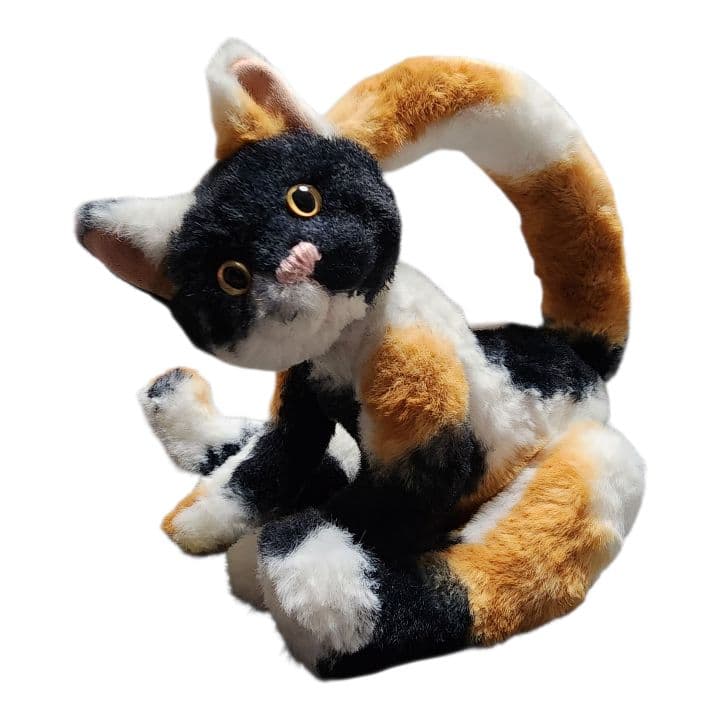 【オリジナル型紙ハンドメイド作品】三毛猫のスナックちゃん