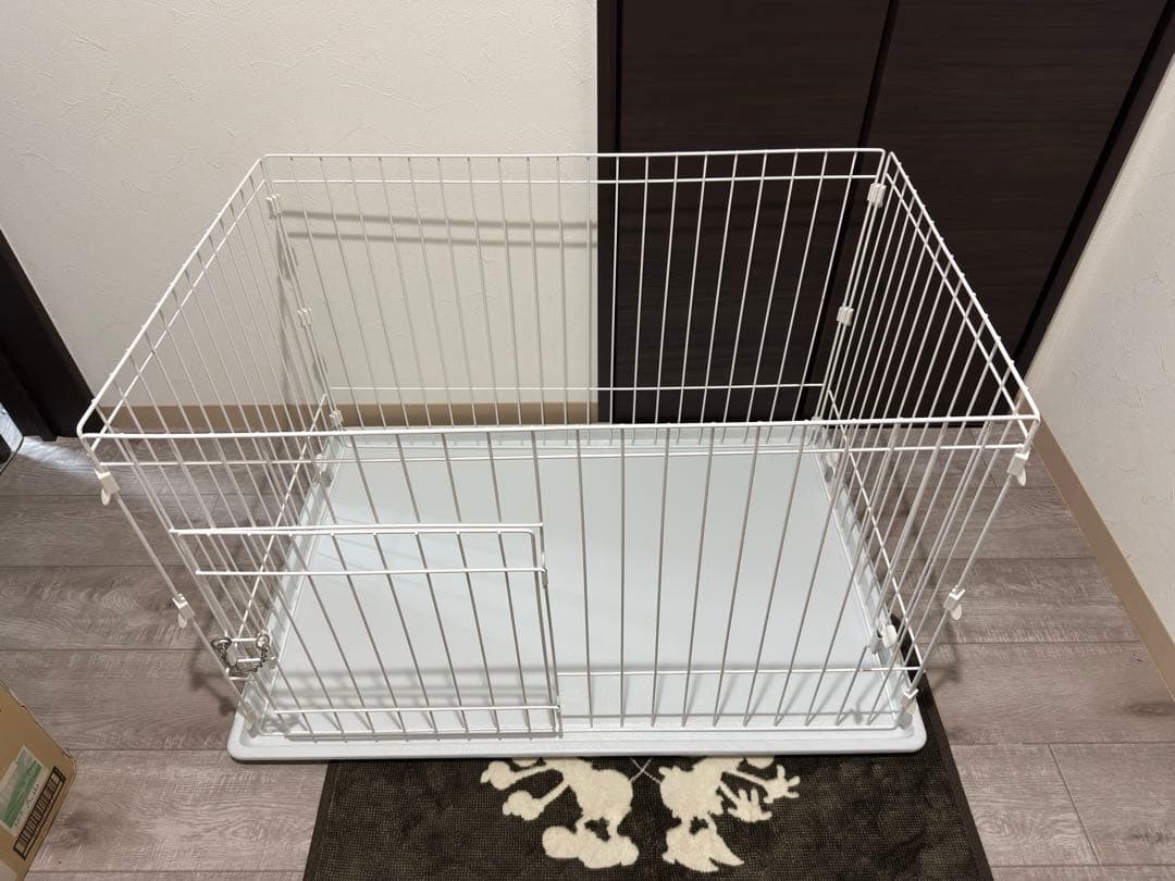 アイリスオーヤマ システムサークル ホワイト P-STN-550 犬用 ケージ