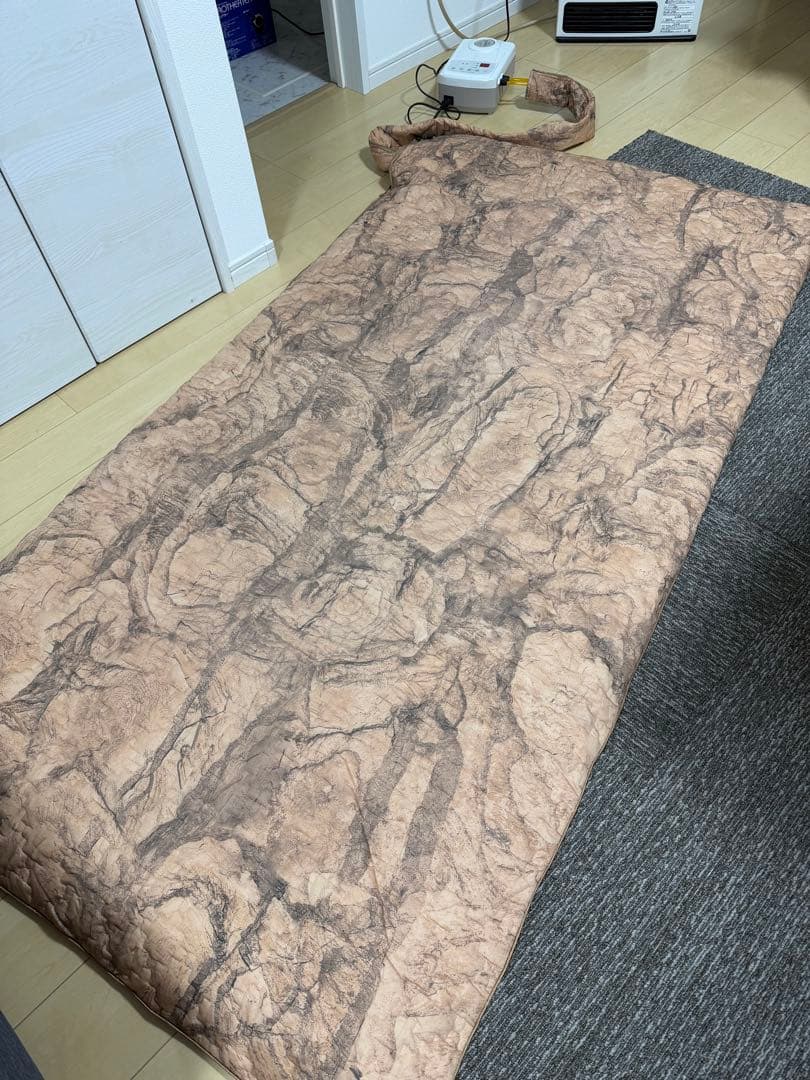 【美品】テルスガイザー スリーピングバッグセット 循環型温浴マット