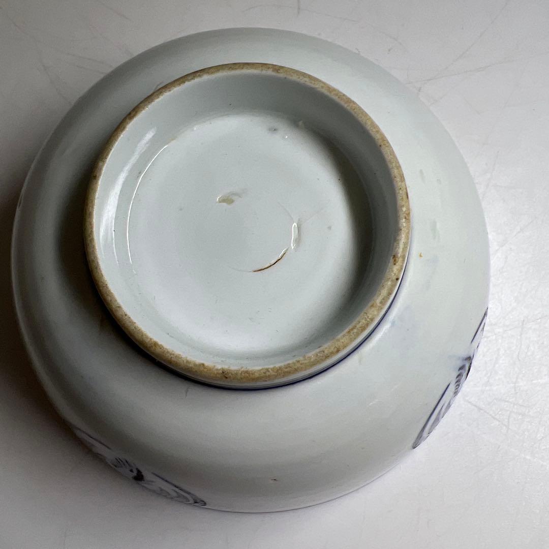 中国清時代　青花鉢　口径約11.5㎝　東Y8-0331☆2Fタトカ