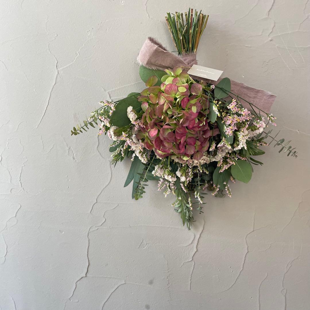 16.アンティーク紫陽花スワッグ