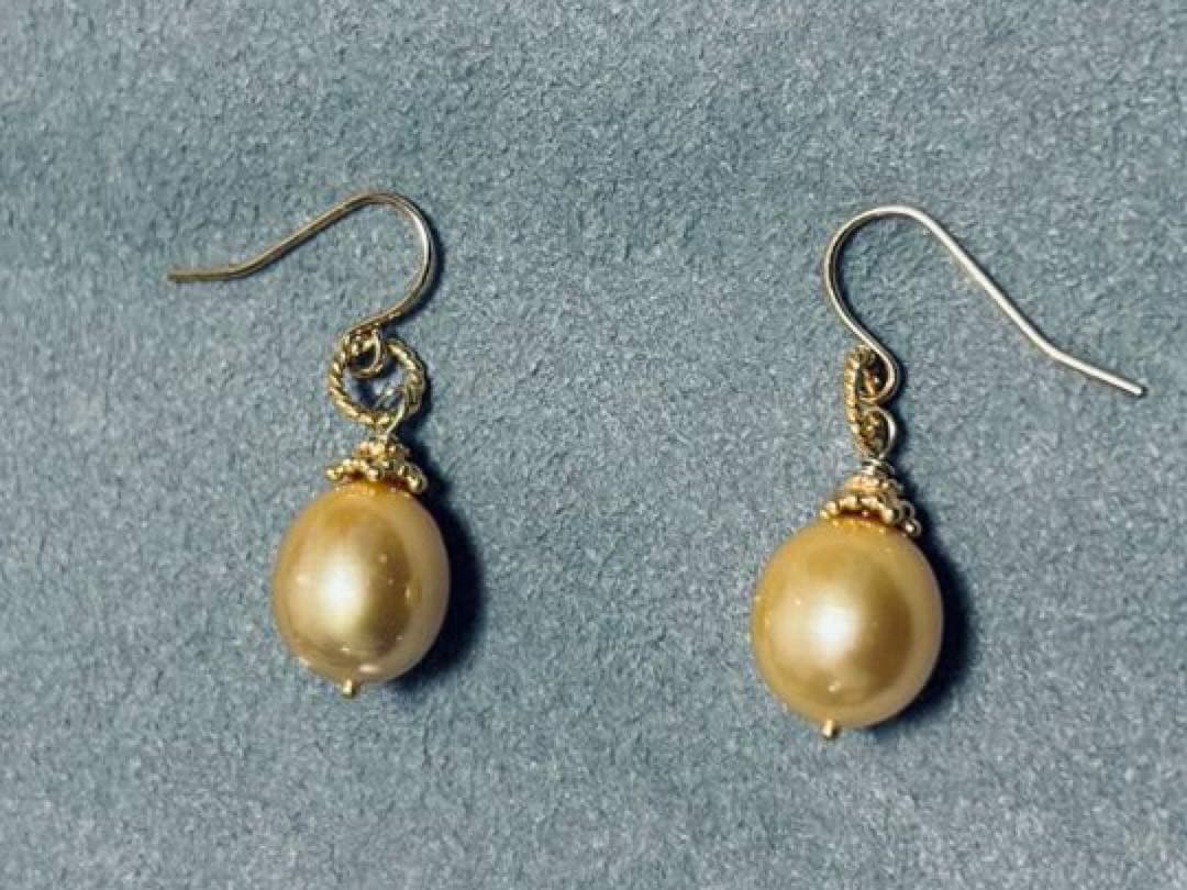 南洋ゴールデンパールピアス