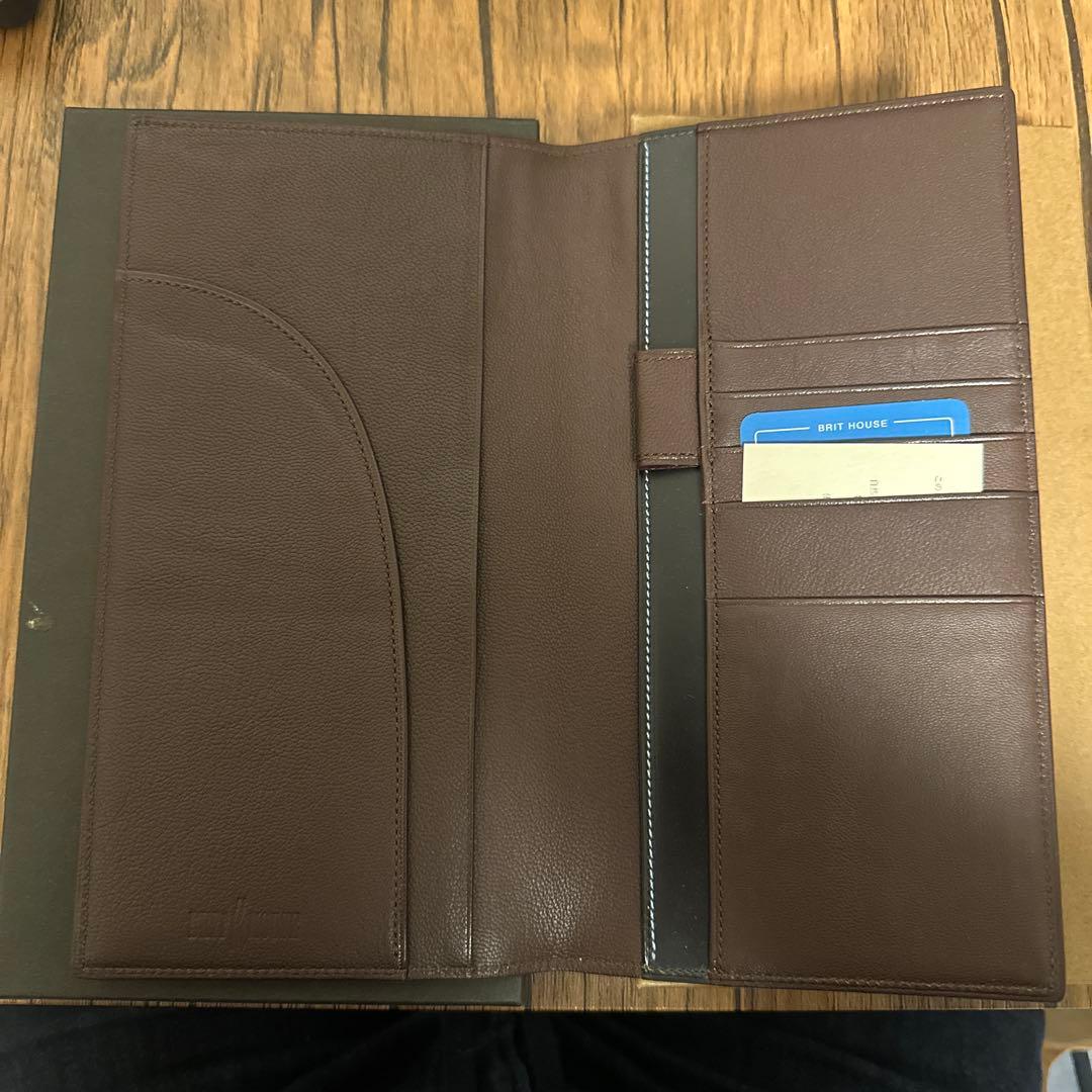BRIT HOUSE ネイビー カード入れ、パスポートケース