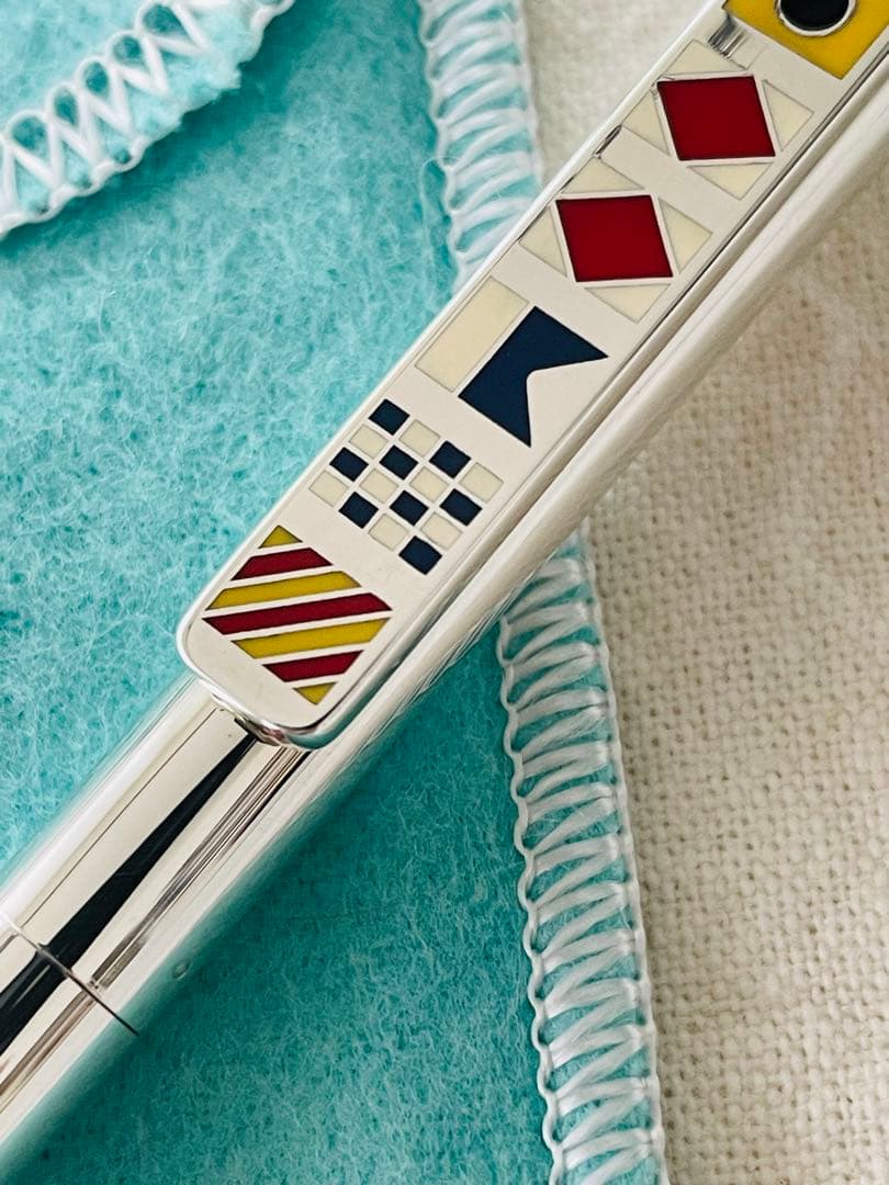 希少 Tiffany & Co. ティファニー ボールペン シルバー 国旗