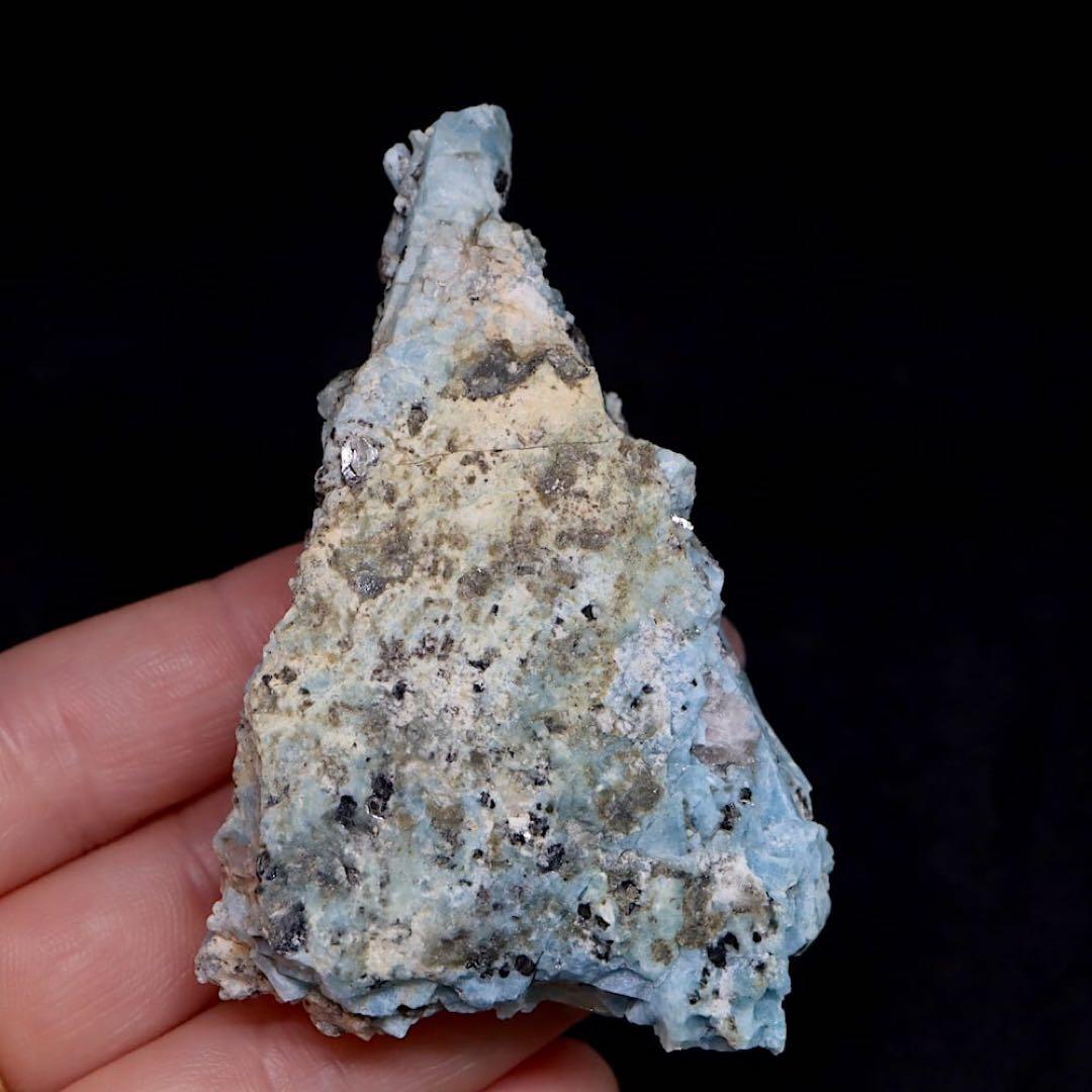 自主採掘！アクアマリン カリフォルニア産 75.8g　原石 AQ235鉱物天然石
