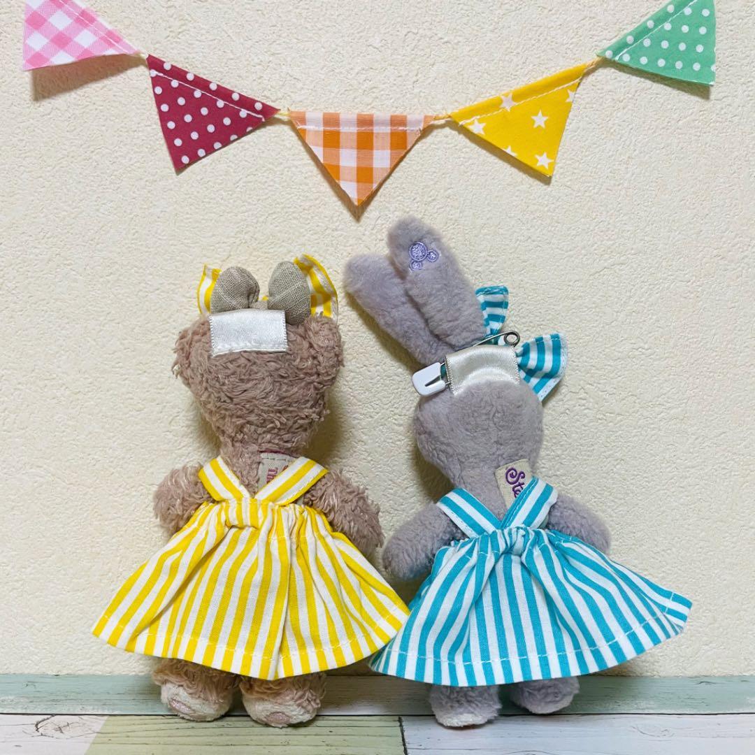 ストライプワンピースセット★ステラルー♡シェリーメイぬいぐるみバッジ用コ