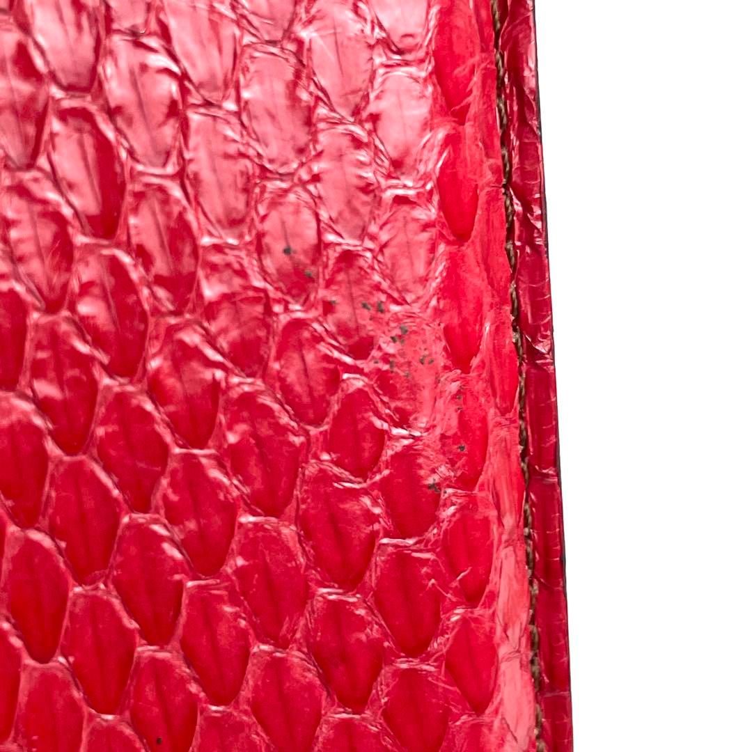 カルティエ Cartier パイソン スマホケース iPhone レッド 赤