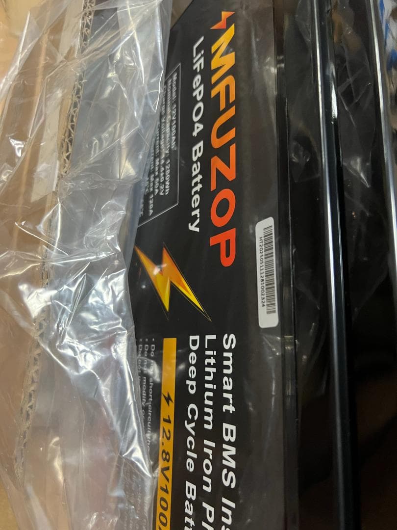 0302 リン酸鉄リチウムイオンバッテリー 12v 100ah 1280Wh 3