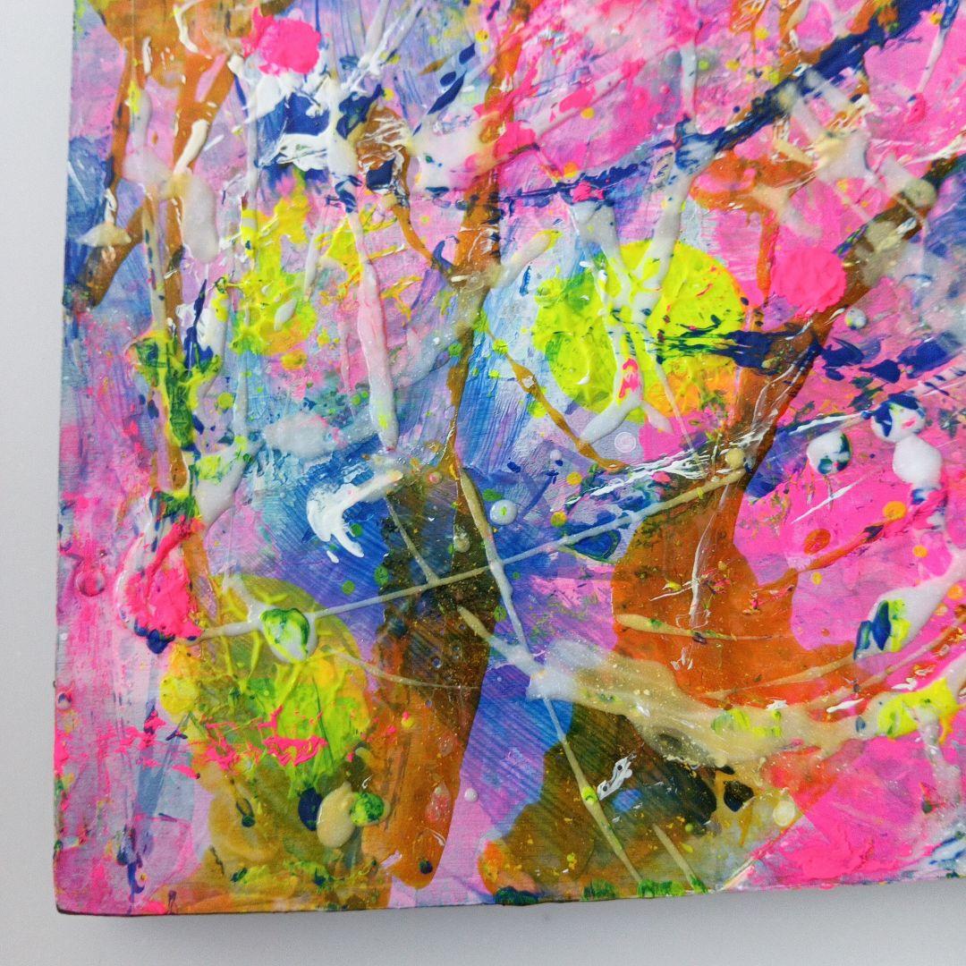 ☆抽象画、アクリル絵画、インテリア、フルイドア―ト、テクスチャア―ト