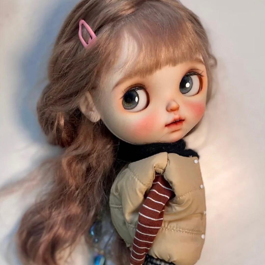 カスタムブライス かわいい 人形 ナチュラル 海外作家様 幼い 妹 ドール